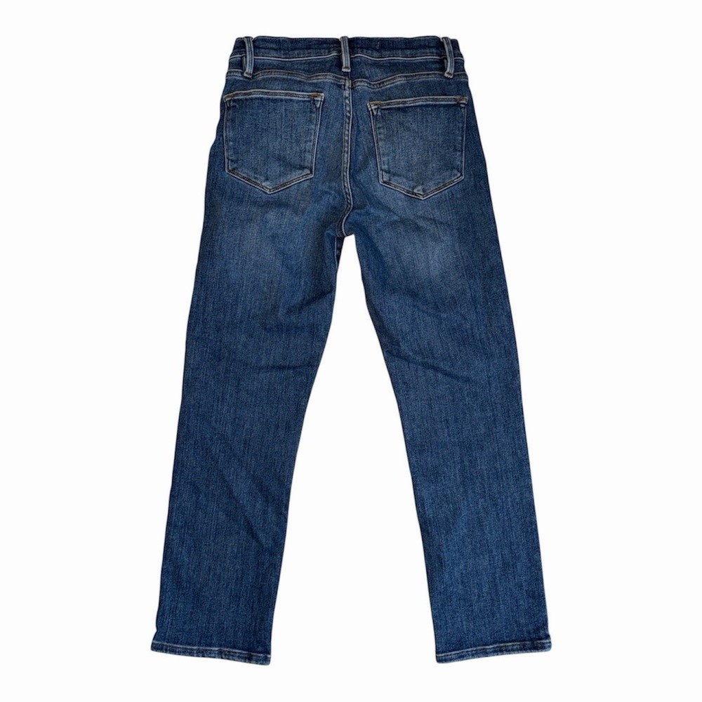 FRAME Le High Straight Jeans Size 27 Blue Wash High Rise Straight Leg - Picture 3 of 6